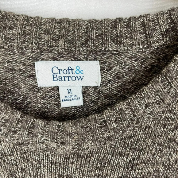 Croft Barrow Men Long Sleeve Pullover Knit Sweater Size XL - Picture 3 of 6